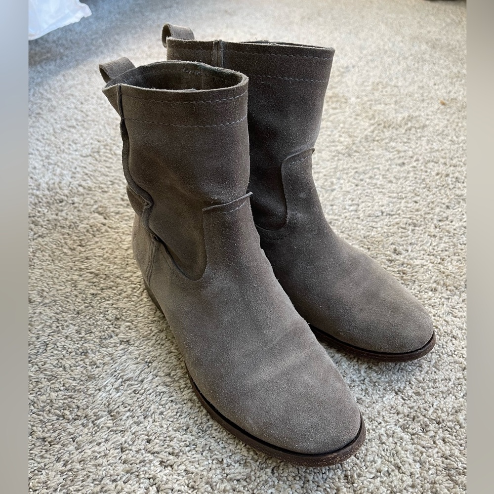 Frye Womens Slouchy Booties Grey 7